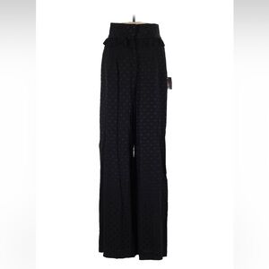 Zara Black Polka Dot Wide Leg Pants NWT